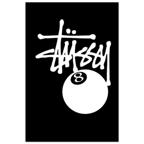 Stussy 8 Ball Poster Etsy