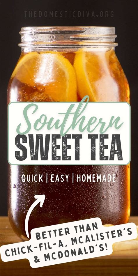 Best Homemade Southern Sweet Tea Copycat Recipe - Better than Chick-fil ...