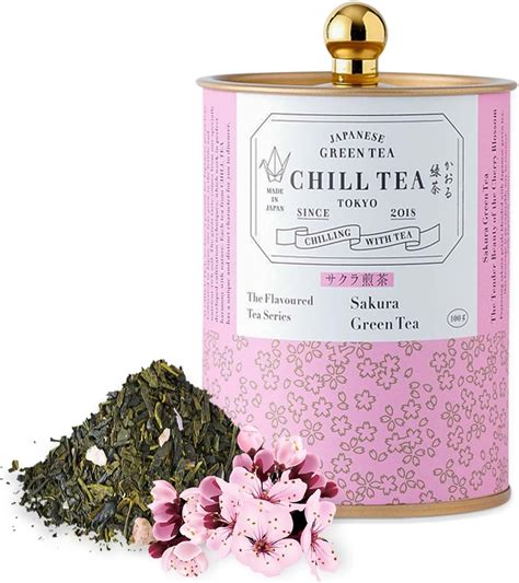 Sakura Green Tea By Chill Tea Tokyo 100g Loose Leaf Cherry Blossom