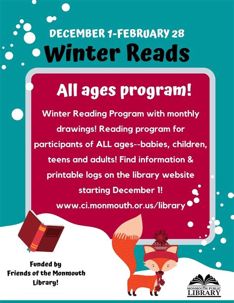 For information and a printable... - Monmouth Public Library