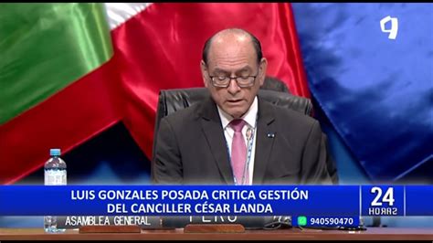 Canciller César Landa Exhorta Al Congreso A Reconsiderar Viaje De