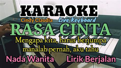 Karaoke Nostalgia Rasa Cinta Nada Wanita Youtube