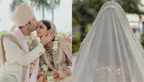 'Dulhan' Parineeti Chopra Wore Customised 'Dupatta' With Raghav's Name ...