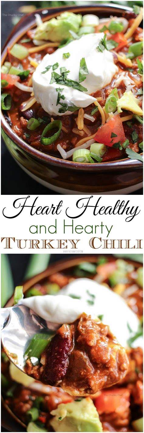 Heart Healthy Turkey Chili Chili Is Such A Perfect Winter Meal So How About Making This Heart