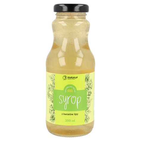 Syrop z kwiatów lipy 250ml kwiat lipy Krukam Zdrowa Żywność