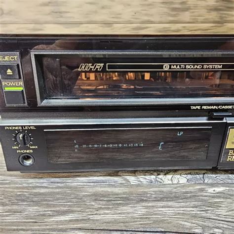 Vintage Mitsubishi Hs Ur Hi Fi Stereo Cassette Vhs Vcr Recorder