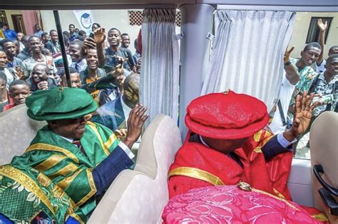 Osinbajo Mahama Ambode Sanwo Olu Attend Lasu Convocation The