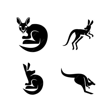 premium vector kangaroo logo icon design illustration