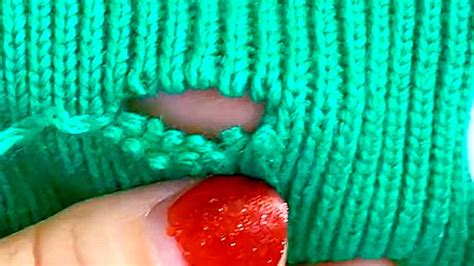 How To Perfectly Repair Holes In Knitted Sweaters YouTube