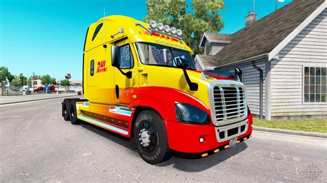 Skin DHL For Tractor Freightliner Cascadia For American Truck Simulator