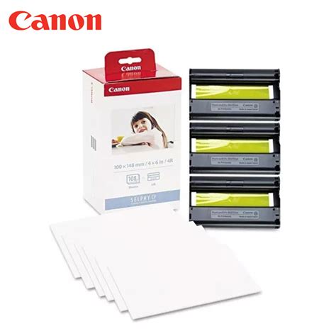 Set Papel Y Tintas Canon Kp In Hojas X Para Impresora Selphy