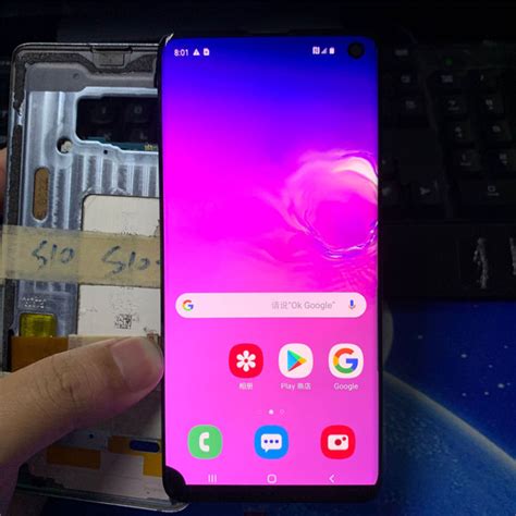 Bluesky có một đường chấm cho Samsung S10 g973 Màn hình LCD màn hình