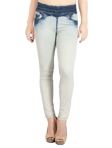 Buy White Denim Jeggings For Women From Airways For ₹1445 At 0 Off