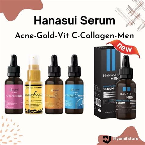 Jual Hanasui Serum Whitening Gold Anti Acne Serum Vitamin C Dan