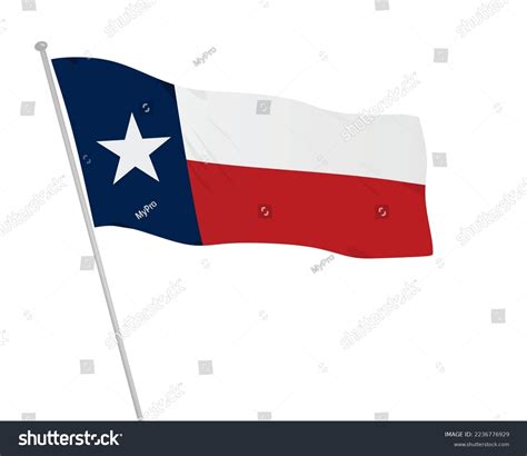 Texas State Usa Flag Vector Stock Vector (Royalty Free) 2236776929 ...