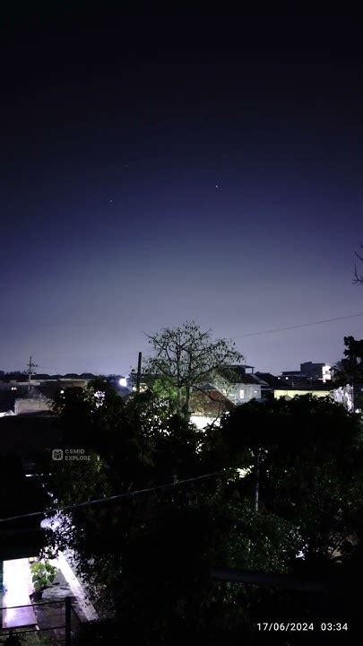 Langit Subuh Saat Malam Takbiran Idul Adha 1445 H | Nightlapse 17 June ...