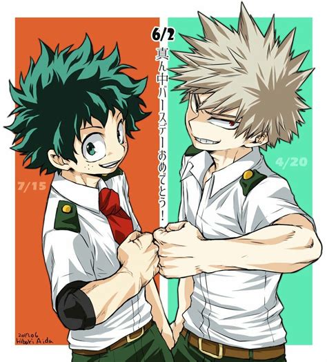 Bakugou Katsuki And Midoriya Izuku Hero Boku No Hero Academia My Hero