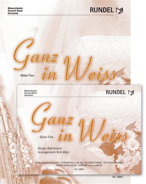 Ganz In Weiss Rolf Arland Noten MVSR2882