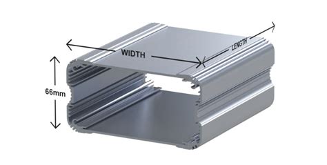 Uni Extrusion U Customisable Dimensions Aluminium Enclosures