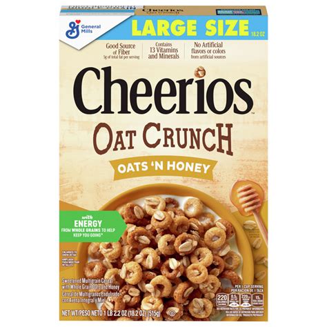 Save On General Mills Cheerios Oat Crunch Cereal Oats N Honey Large Order Online Delivery