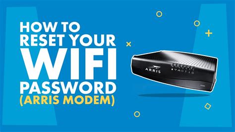 How To Reset Your WiFi Password With An Arris Modem YouTube