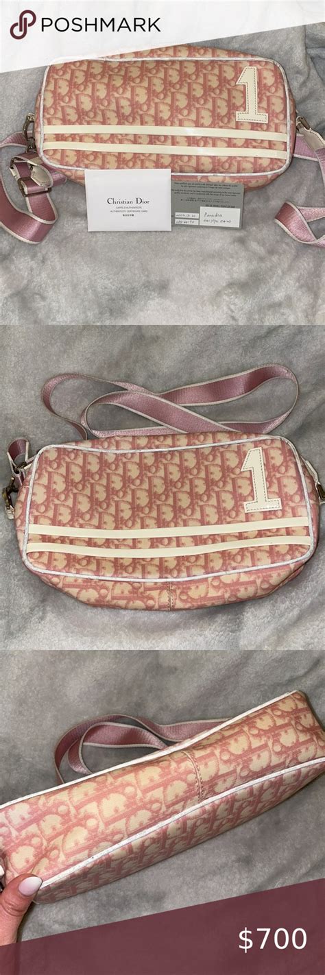 Christian Dior Pink Monogram No1 Crossbody Bag Pink Monogram Crossbody Bag Dior