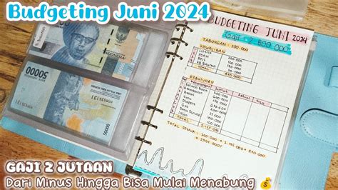 BUDGETING JUNI 2024 DARI MINUS HINGGA BISA MENABUNG MENGATUR KEUANGAN