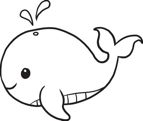 Download whale animal cartoon doodle kawaii anime coloring page cute ...