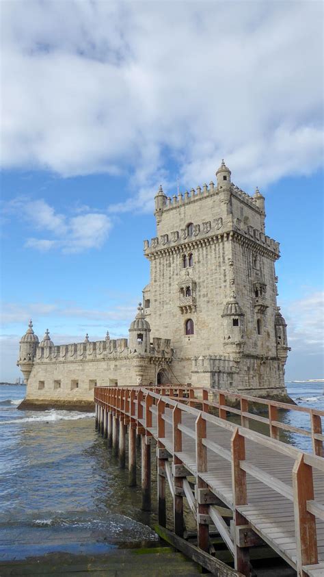 Hd Wallpaper Torre De Belem Belem Tower Lisbon Portugal Dusk