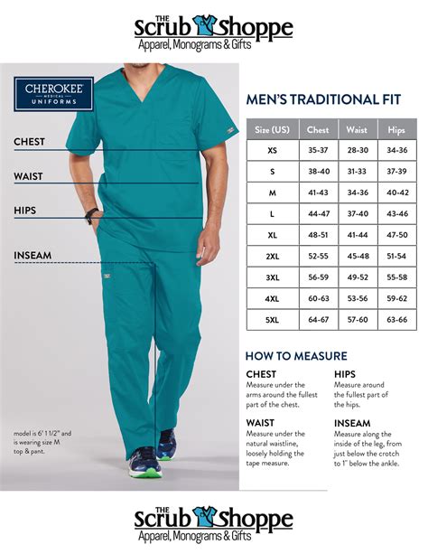 Unisex Scrubs Size Chart At Michaelgelliso Blog