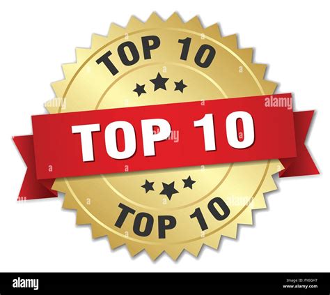 Top 10 3d Gold Badge With Red Ribbon Stock Vector Image Art Alamy