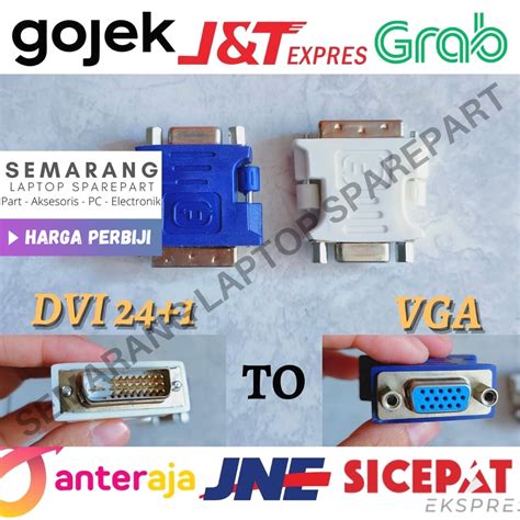 Jual CONVERTER DVI 24 1 TO VGA Male Female Adapter Adaptor Konektor