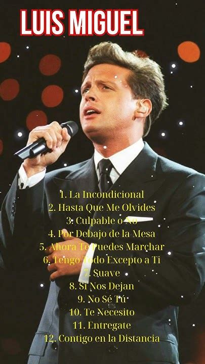 💋️🎧 Luis Miguel 20 Años De Éxitos Románticos Lo Mejor De Su Música💑🥂