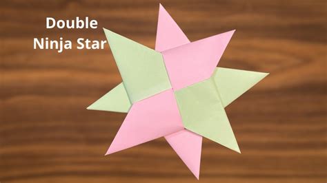 How To Make A Double Ninja Star Origami Youtube