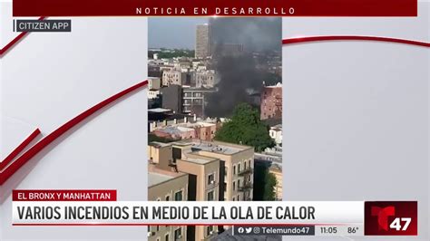 Varios Incendios Estallaron En Nyc En Medio De La Ola De Calor