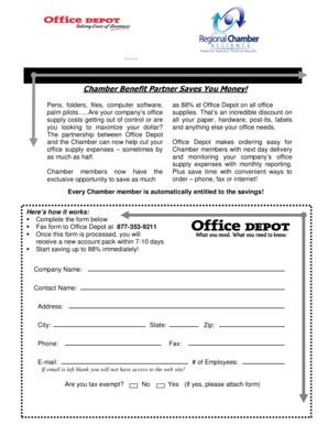 Fillable Online Office Depot Ad 09 Chamber Organizer Fax Email Print