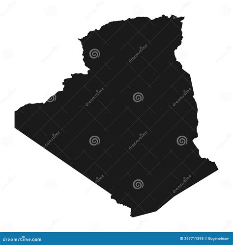 Map Pin With Detailed Map Of Algeria And Neighboring Countries Vector