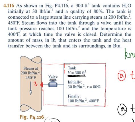 Solved 4 116 As Shown In Fig P4 116 A 300 Ft Tank Contains Chegg