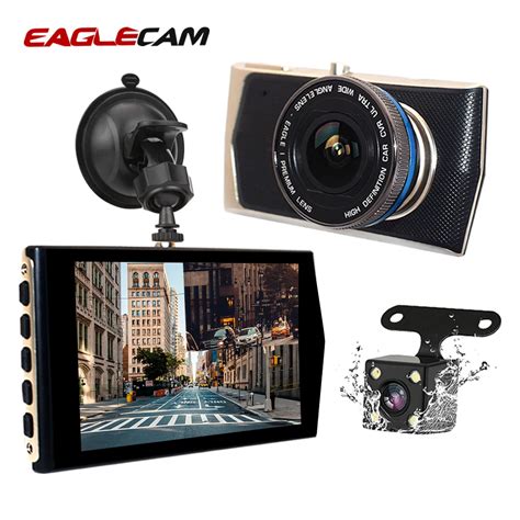 4 Ips Screen Frontrear Dvrs Dash Cam Dual Lens Mini Car Dvr Camera Hd 1080p Cameras Night