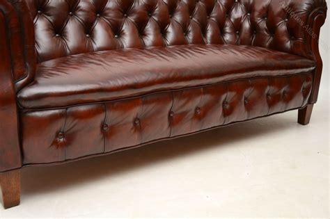 Antique Deep Buttoned Leather Chesterfield Sofa Antiques Atlas