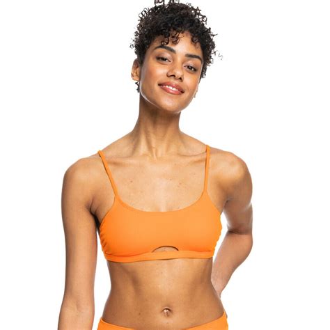 Roxy Color Jam Bralette Bikini Top Tangelo Ebay