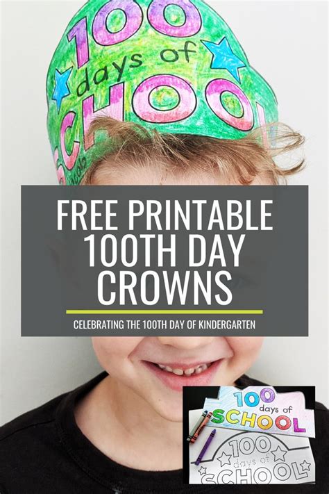 Free 100th Day Of School Headband Crowns 100 Days Of School 100th