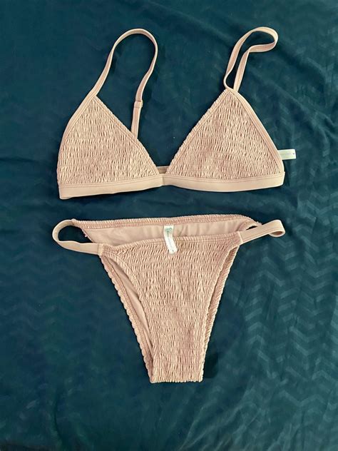 Eighth Mermaid Curtis Bikini Set Nude Pink Women S Fashion Swimwear