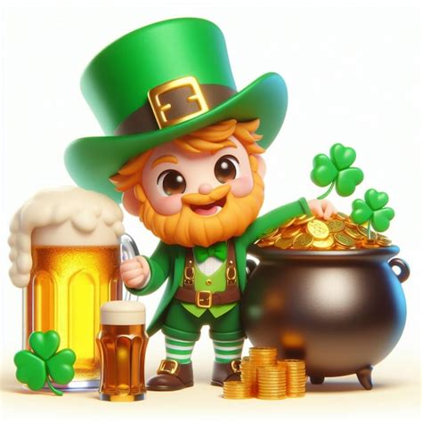 Premium Photo Leprechaun Saint Patrick Day Funny Cartoon AI Generated