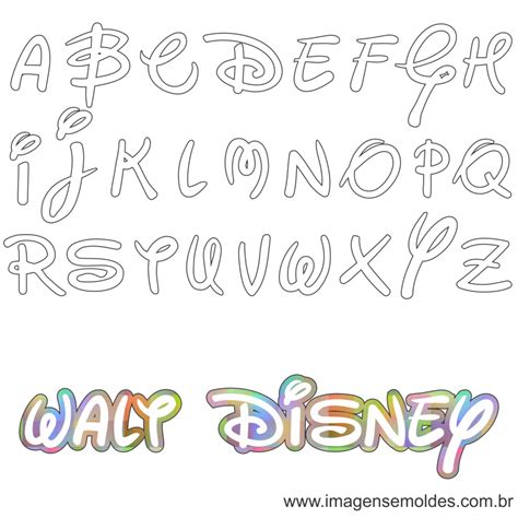 Letras Disney Abecedario B41