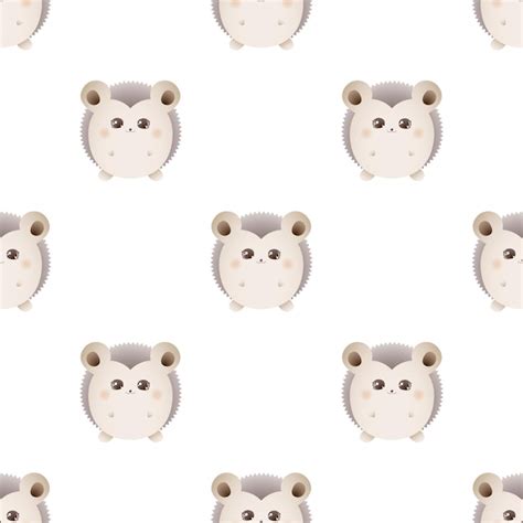 Premium Vector Cute Hedgehog Pattern