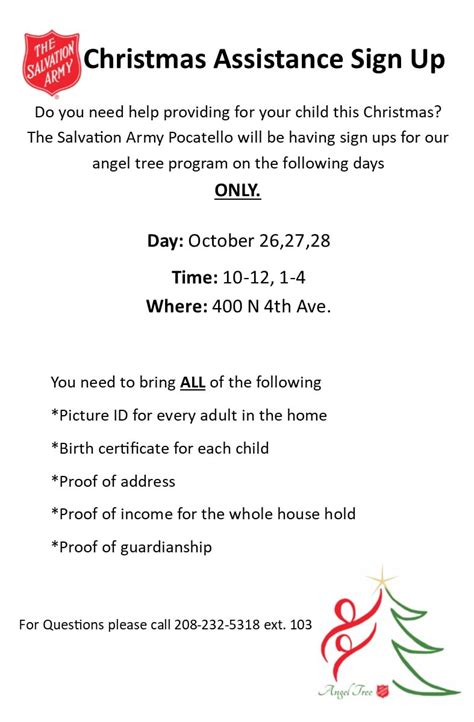 Salvation Army Christmas Assistance | Pocatello-Chubbuck Observer