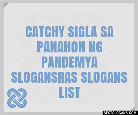 Catchy Sigla Sa Panahon Ng Pandemya Ras Slogans Generator