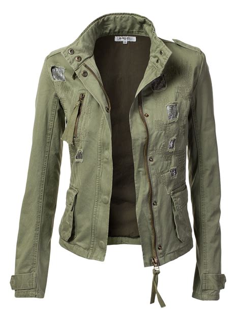 Pix For Green Military Jacket Women Forever 21 Edgy Chic