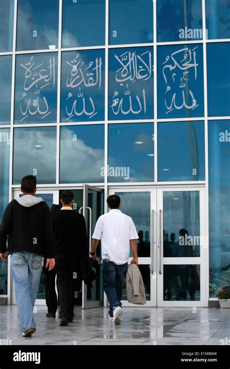 Friday prayer at Baitul Futuh mosque Stock Photo - Alamy